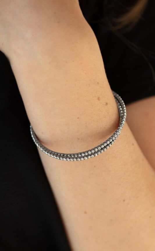 2817 gunmetal memory wire bracelet