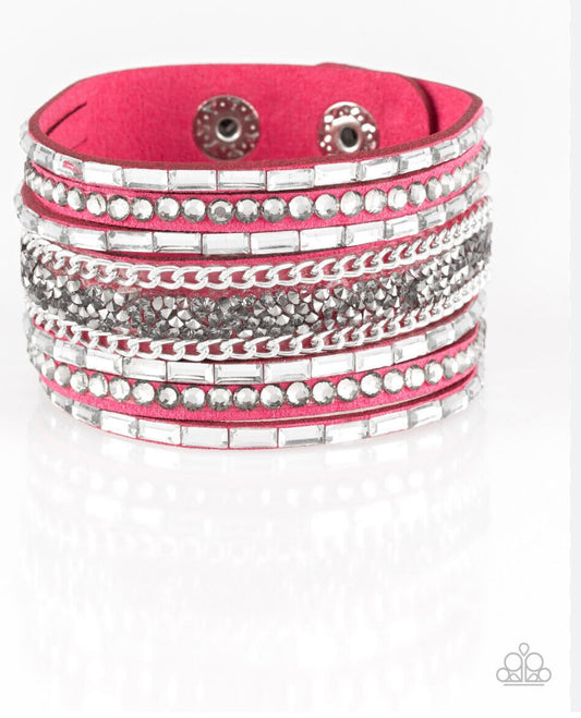 4491 Pink snap bracelet